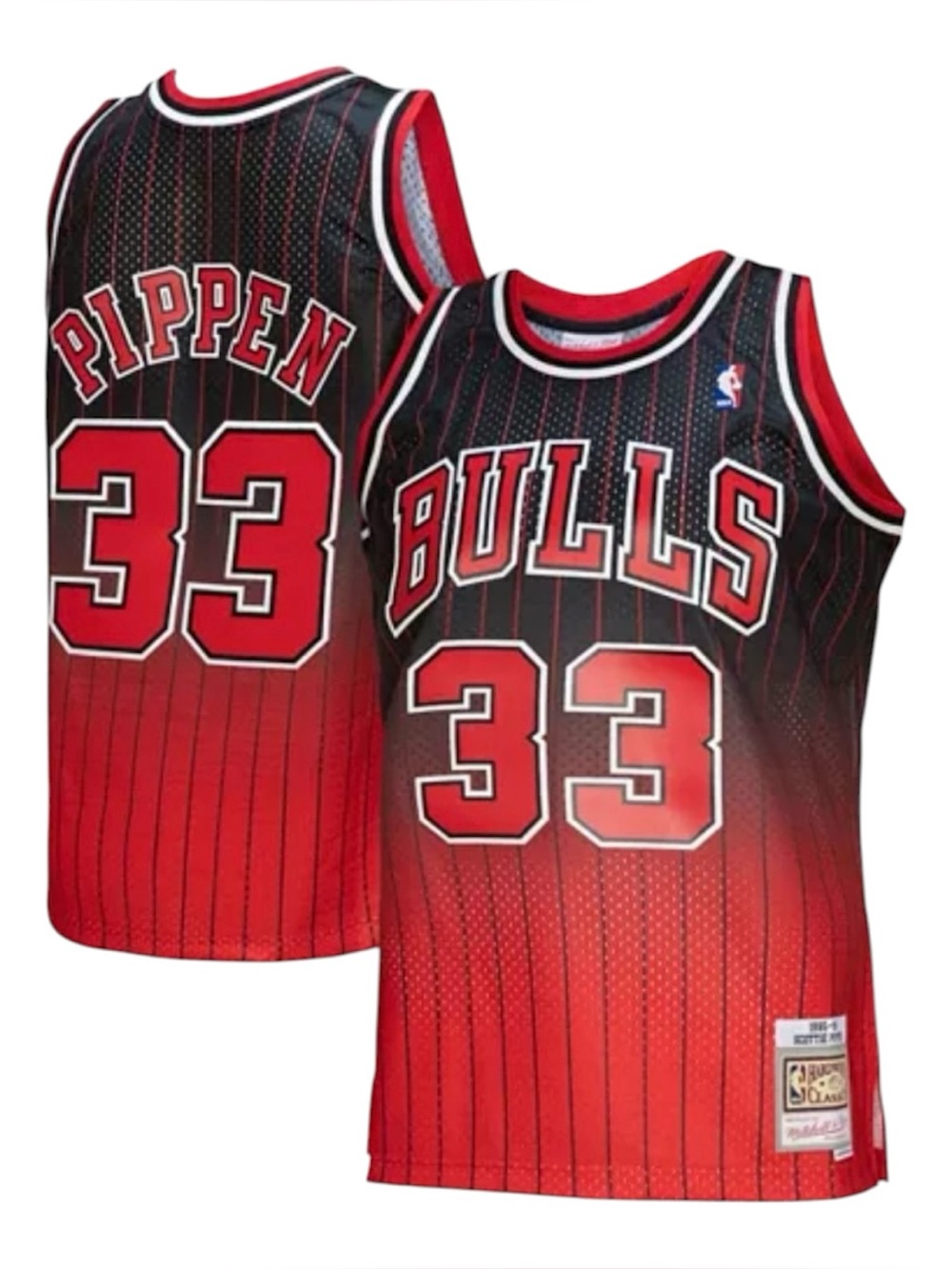 NEW Mitchell & Ness Chicago Bulls Scottie Pippen Red Basketball Jersey Mens M